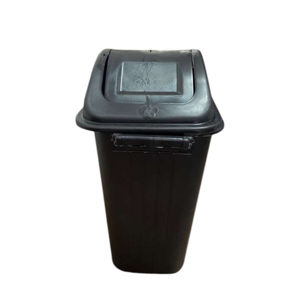 Cesto de Lixo Lixeira 20 Litros com Tampa Basculante Vai e Vem Plástico Retangular Preta