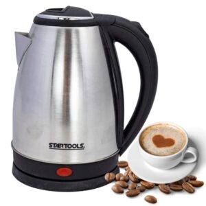 Chaleira Jarra Elétrica 2 Litros Inox 127V 1000W com Desligamento Automático - Ideal para Café Chá Água