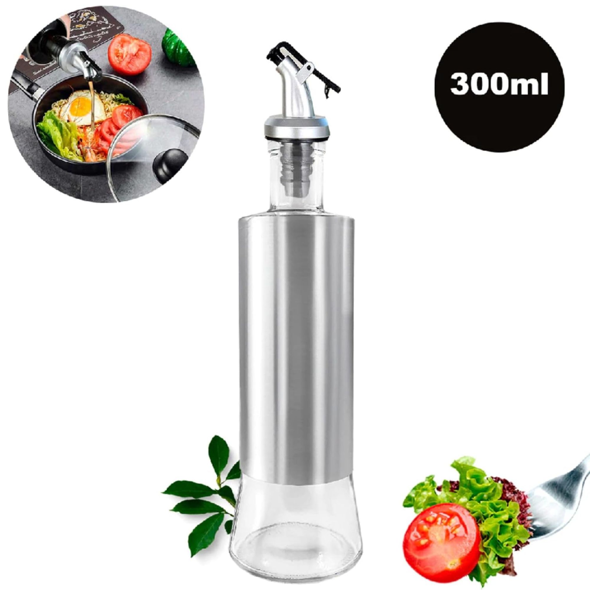 Dispenser de Temperos 300 ml Vidro com Inox - Imagem 6