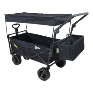 Carrinho Dobrável Reforçado 80kg Portátil Feira Mercado Praia Fácil de Guardar