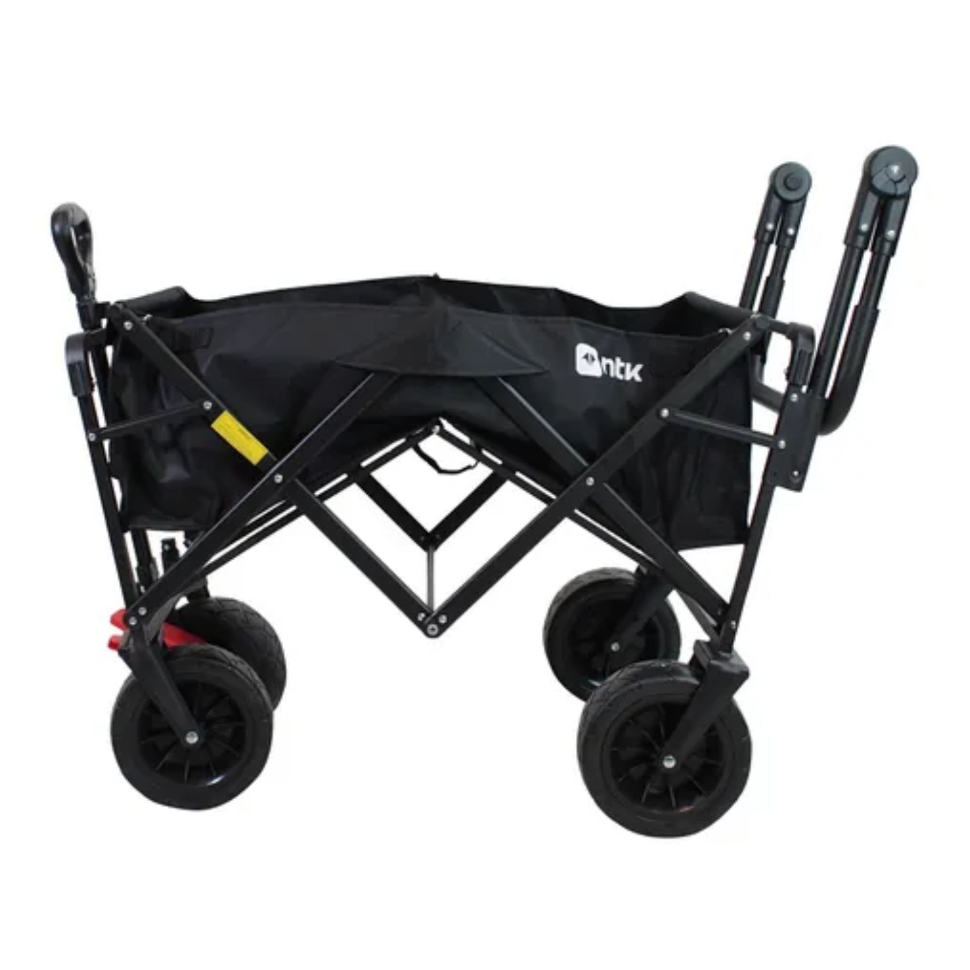 Carrinho Dobrável Reforçado 80kg Portátil Feira Mercado Praia Fácil de Guardar - Imagem 5