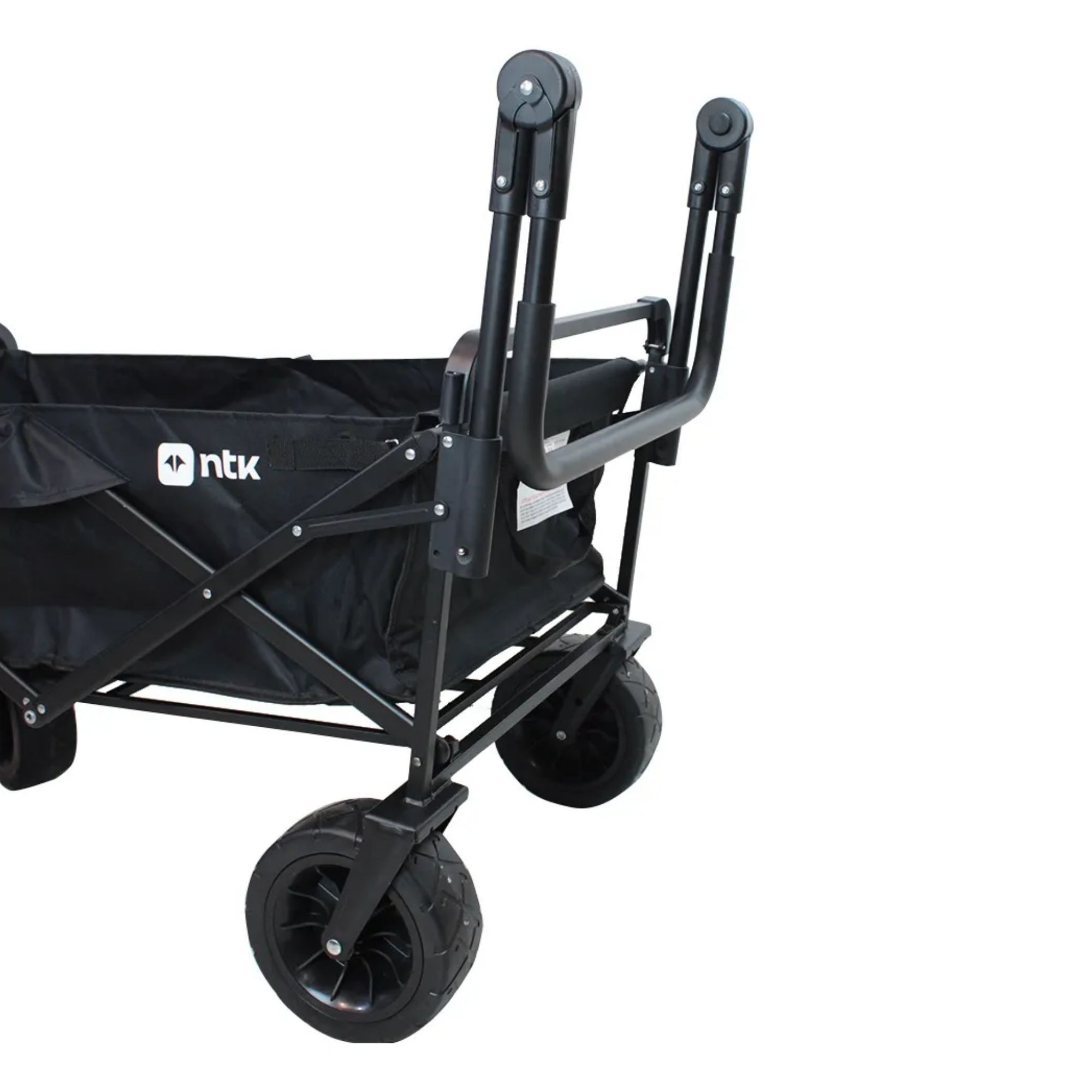 Carrinho Dobrável Reforçado 80kg Portátil Feira Mercado Praia Fácil de Guardar - Imagem 6