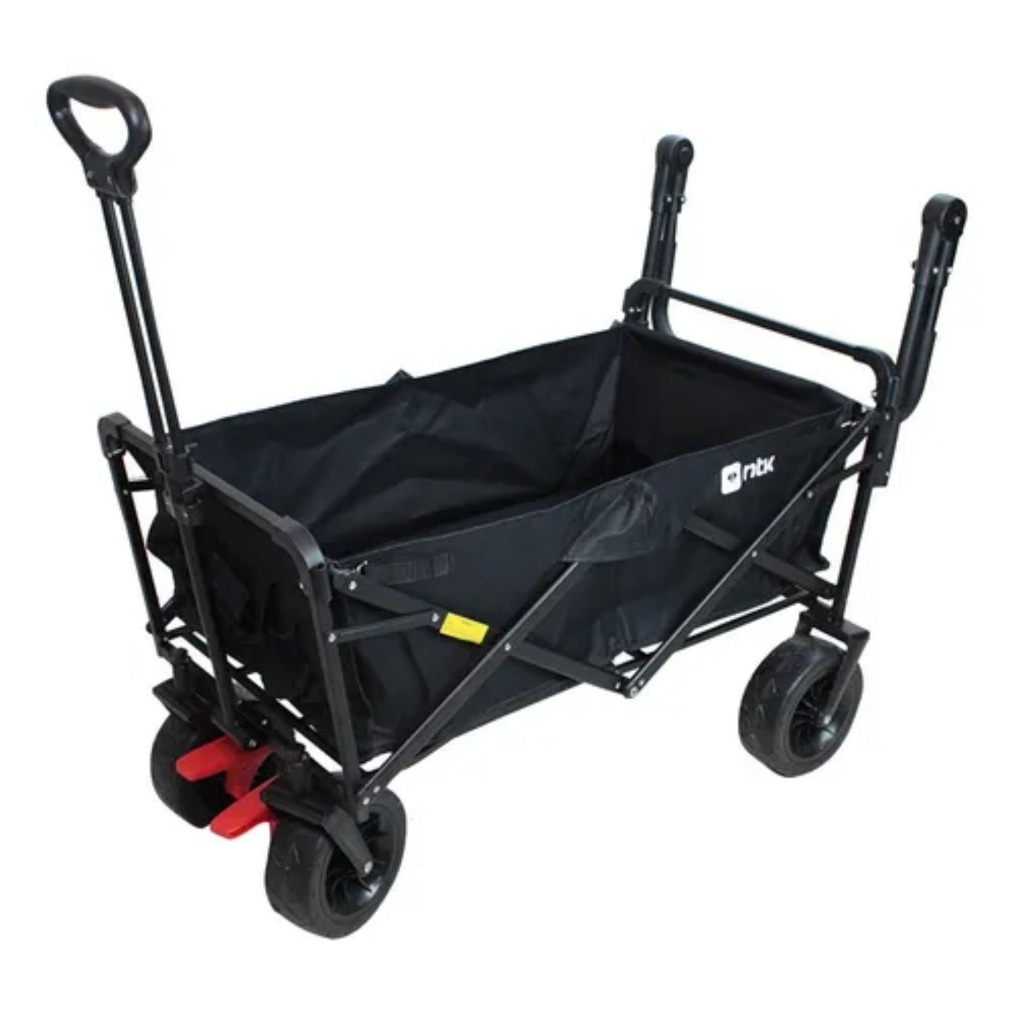 Carrinho Dobrável Reforçado 80kg Portátil Feira Mercado Praia Fácil de Guardar - Imagem 8