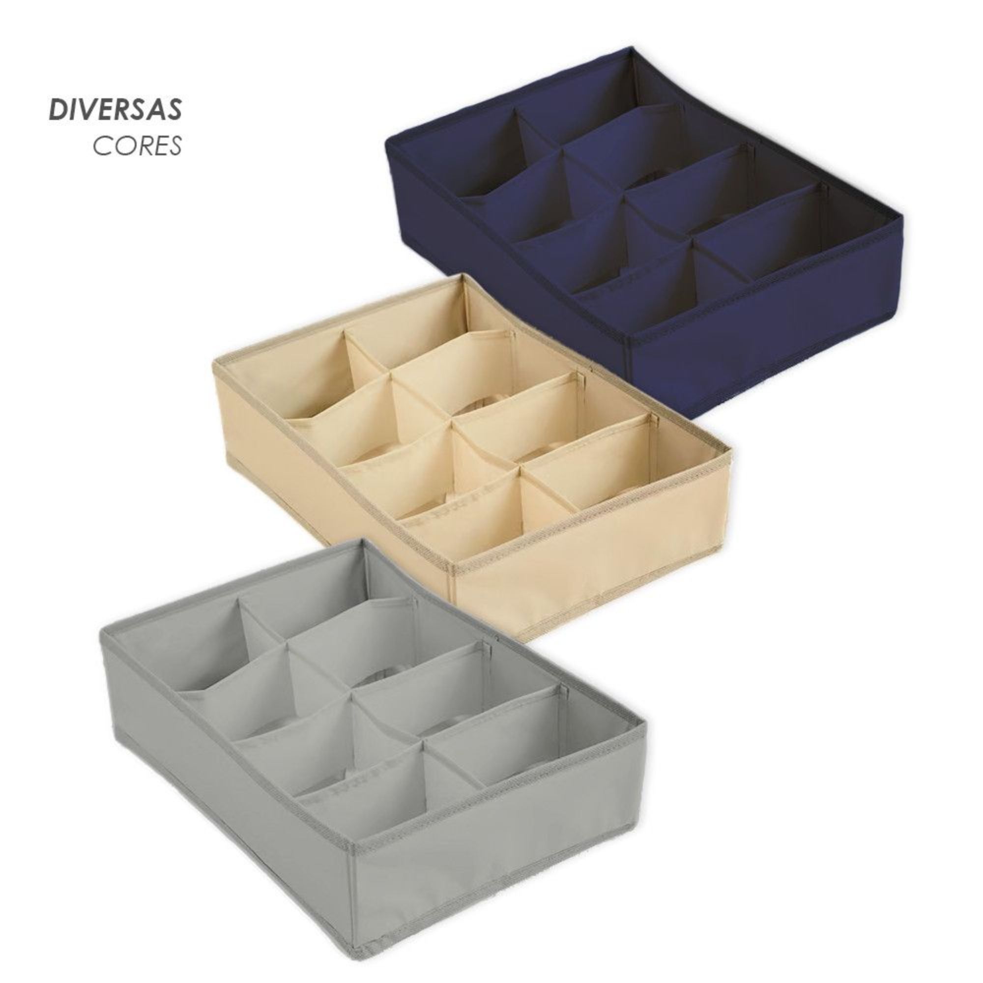 Kit 4 Colmeia Organizadora de Gaveta com 8 Divisórias Nicho Roupas Intimas Closet Guarda-Roupa Mala - Imagem 3