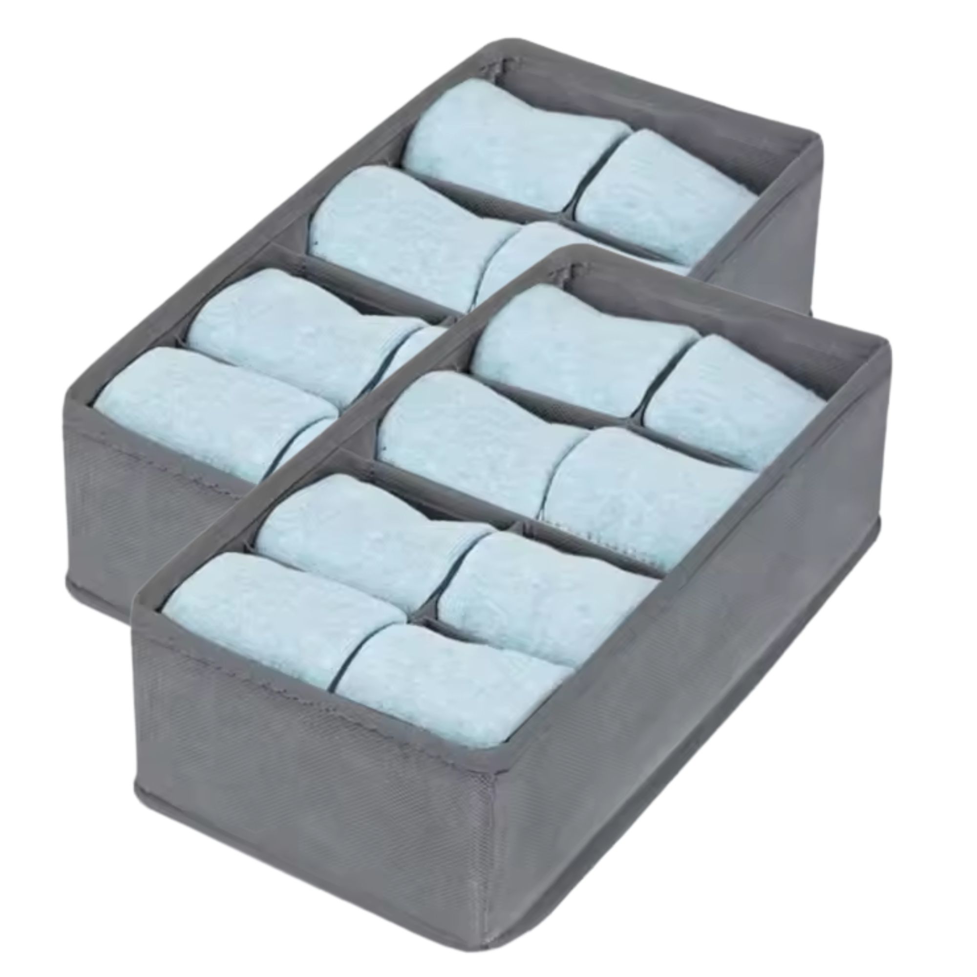 Kit 2 Colmeia Organizadora de Gaveta com 8 Divisórias Nicho Roupas Intimas Closet Guarda-Roupa Mala
