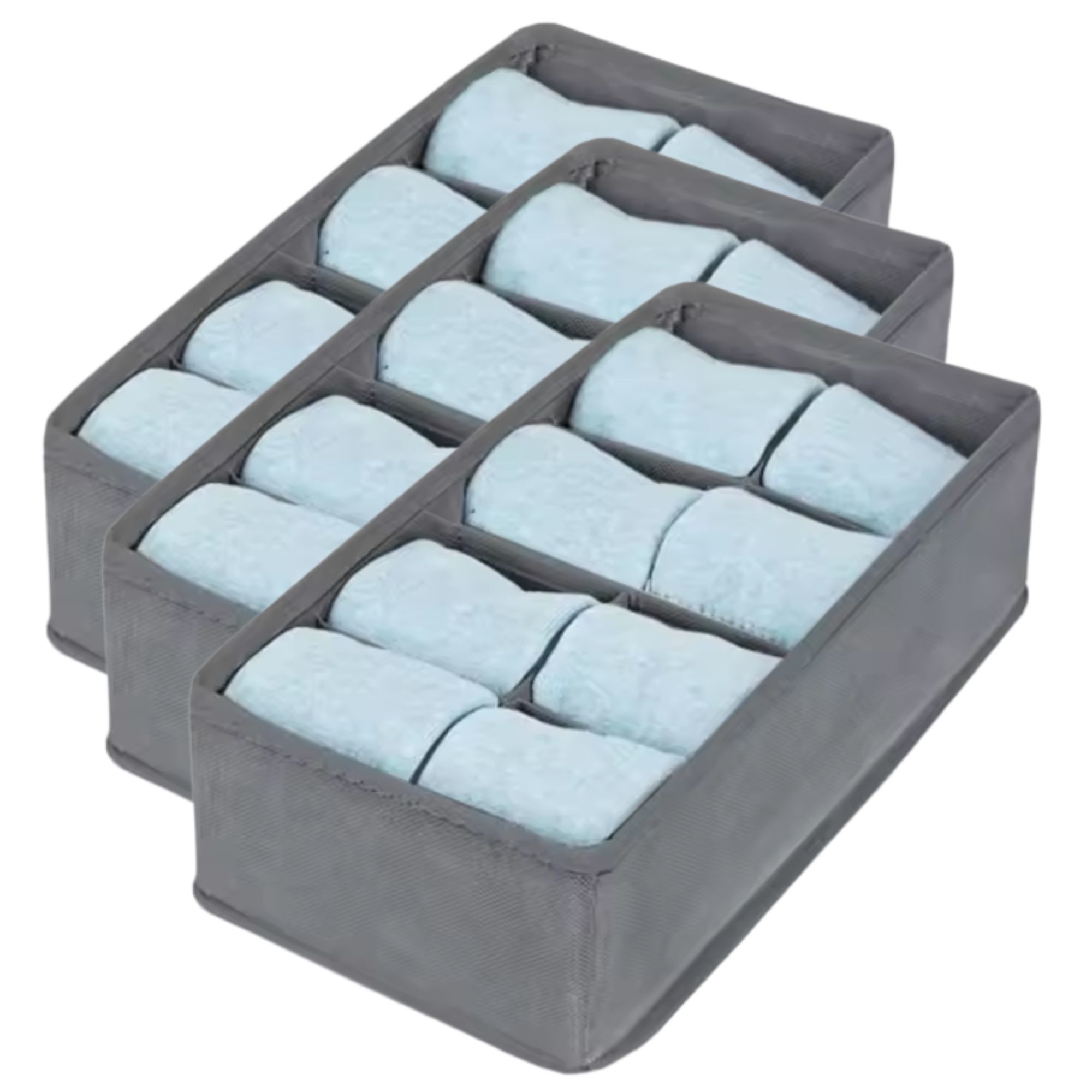 Kit 3 Colmeia Organizadora de Gaveta com 8 Divisórias Nicho Roupas Intimas Closet Guarda-Roupa Mala