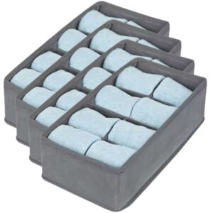 Kit 4 Colmeia Organizadora de Gaveta com 8 Divisórias Nicho Roupas Intimas Closet Guarda-Roupa Mala