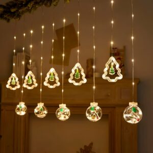 Cortina Led Pisca Pisca Árvore de Natal 130 Lampadas 3M 110V Rede Decoração Iluminação Natalina