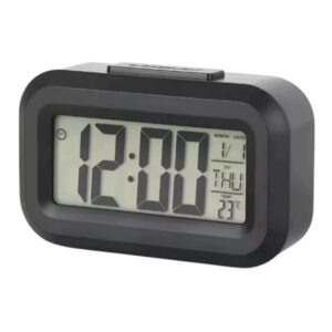 Relógio de Mesa Cabeceira Portátil Digital Despertador Led LCD Brilha no Escuro