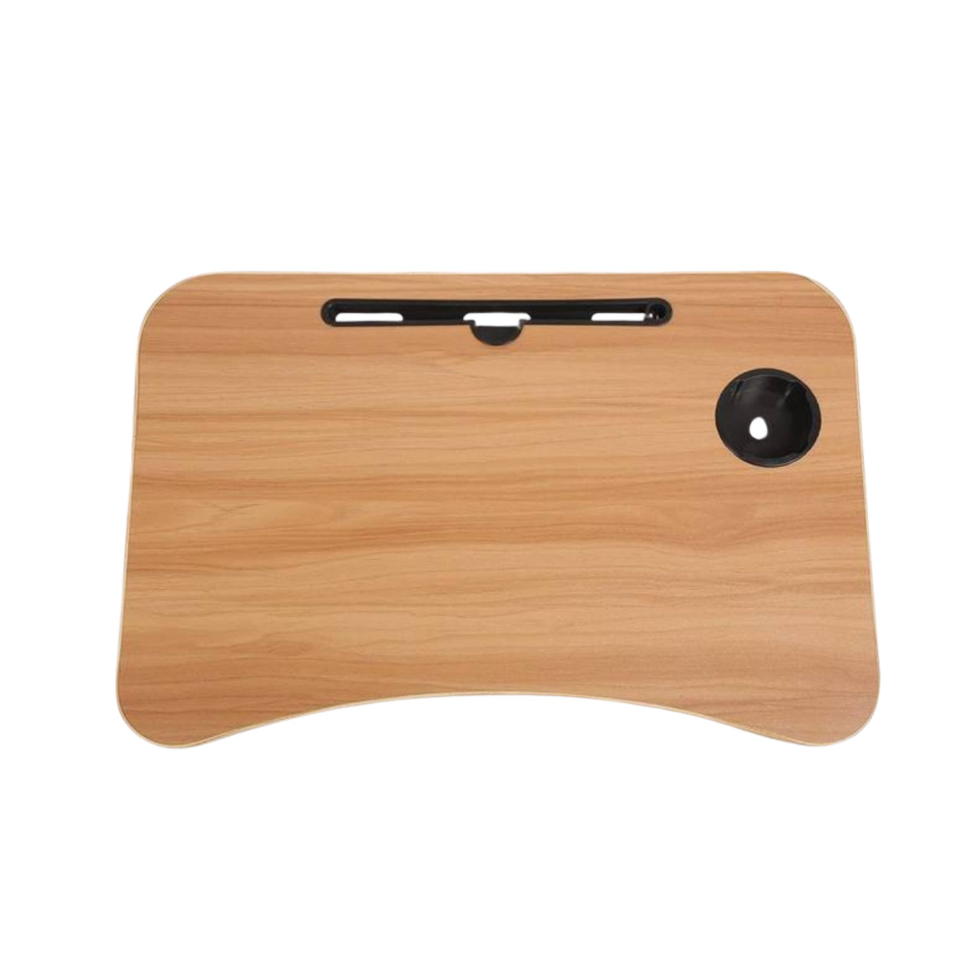 Mesa Dobrável Madeira Portátil para Estudo Notebook Utilidades com Suporte para Copo - Imagem 2