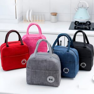 Bolsa Térmica Portátil Lancheira Marmita Infantil de Mão para Viagem Piquenique