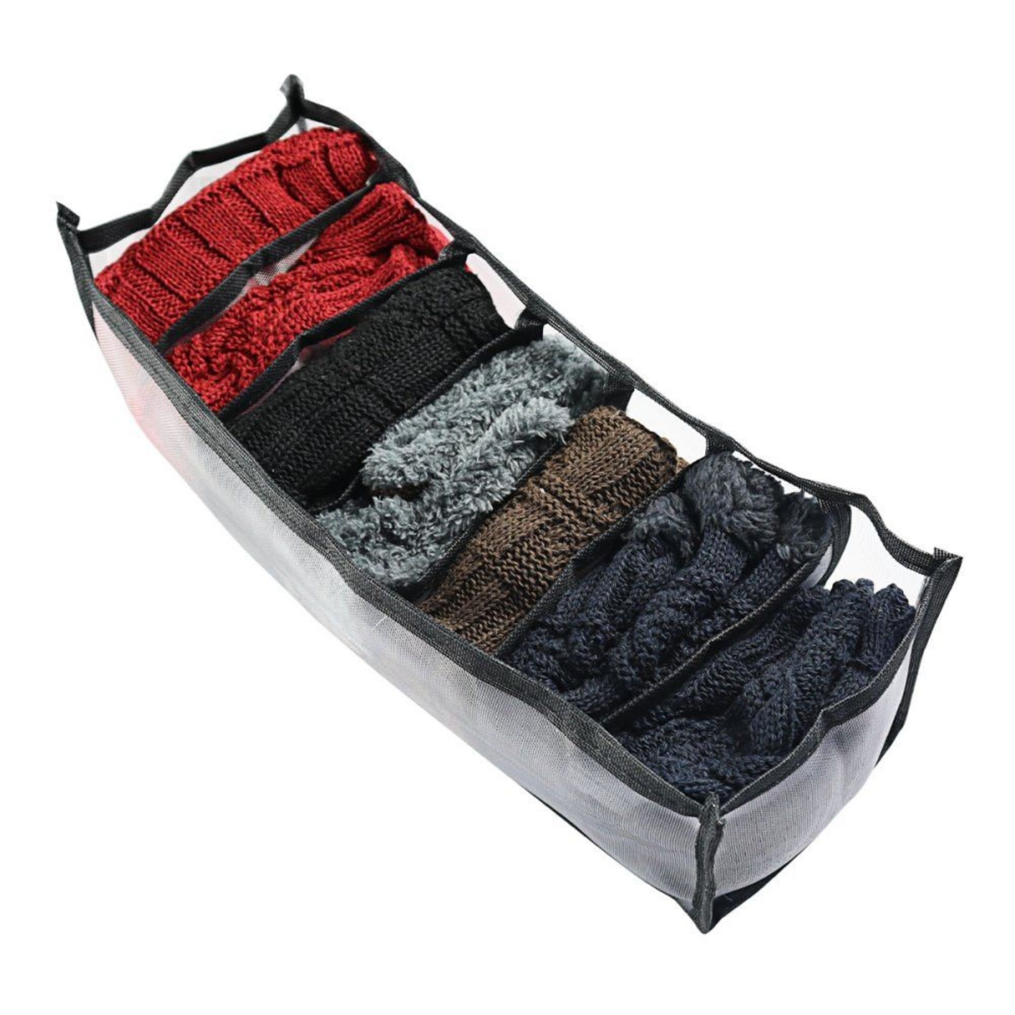 Colmeia Organizadora de Gavetas 7 Divisórias Organizadores para Roupas Íntimas Sutiãs Lenços