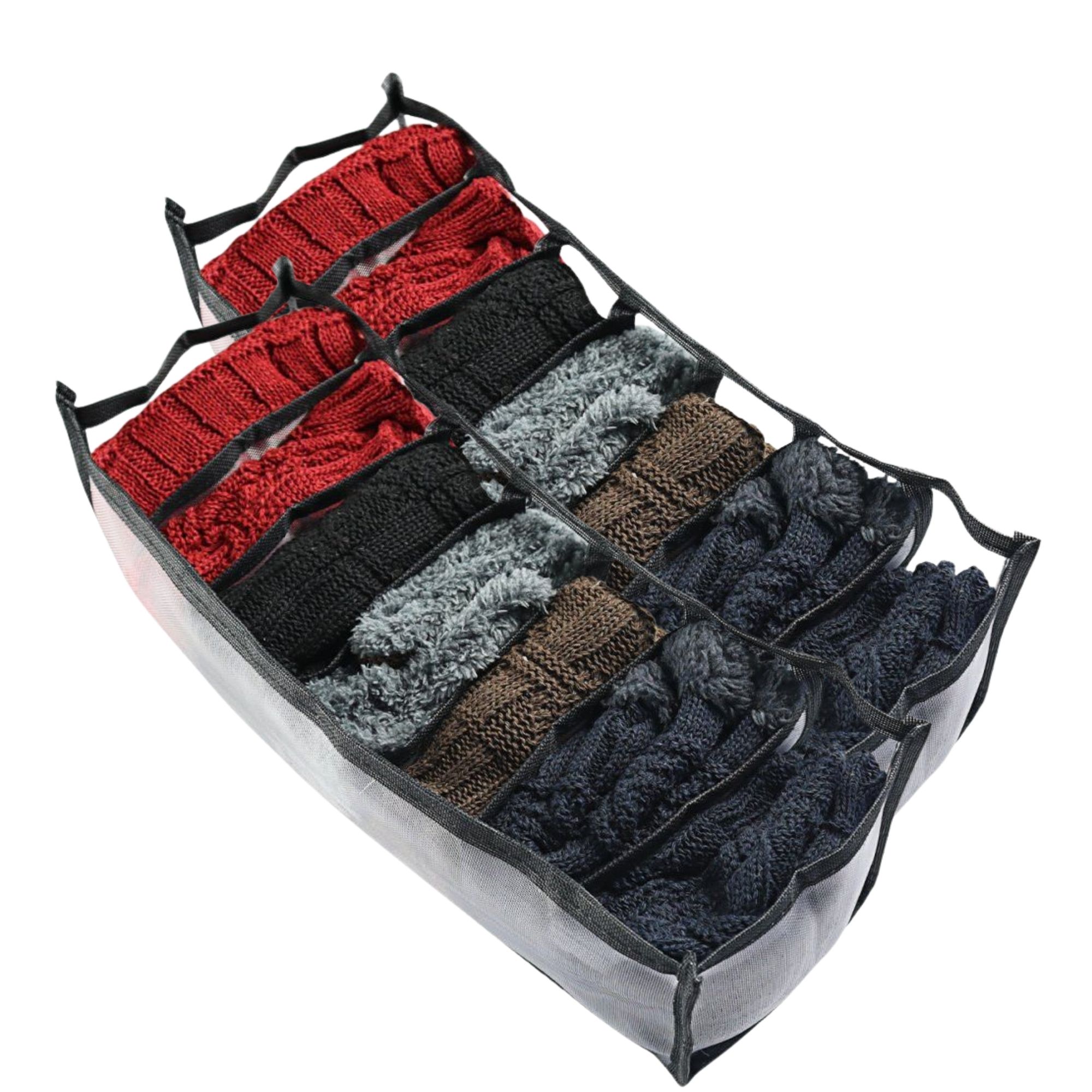 Kit 2 Colmeia Organizadora de Gavetas 7 Divisórias Organizadores para Roupas Íntimas Sutiãs Lenços