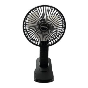 Mini Ventilador de Mesa Recarregável - Preta
