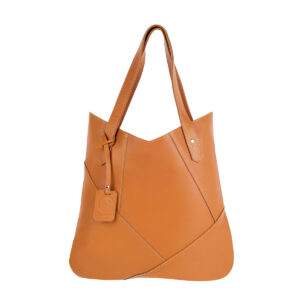 Bolsa de Ombro Couro Legítimo Modelo Maria Elegante Modelo:Caramelo