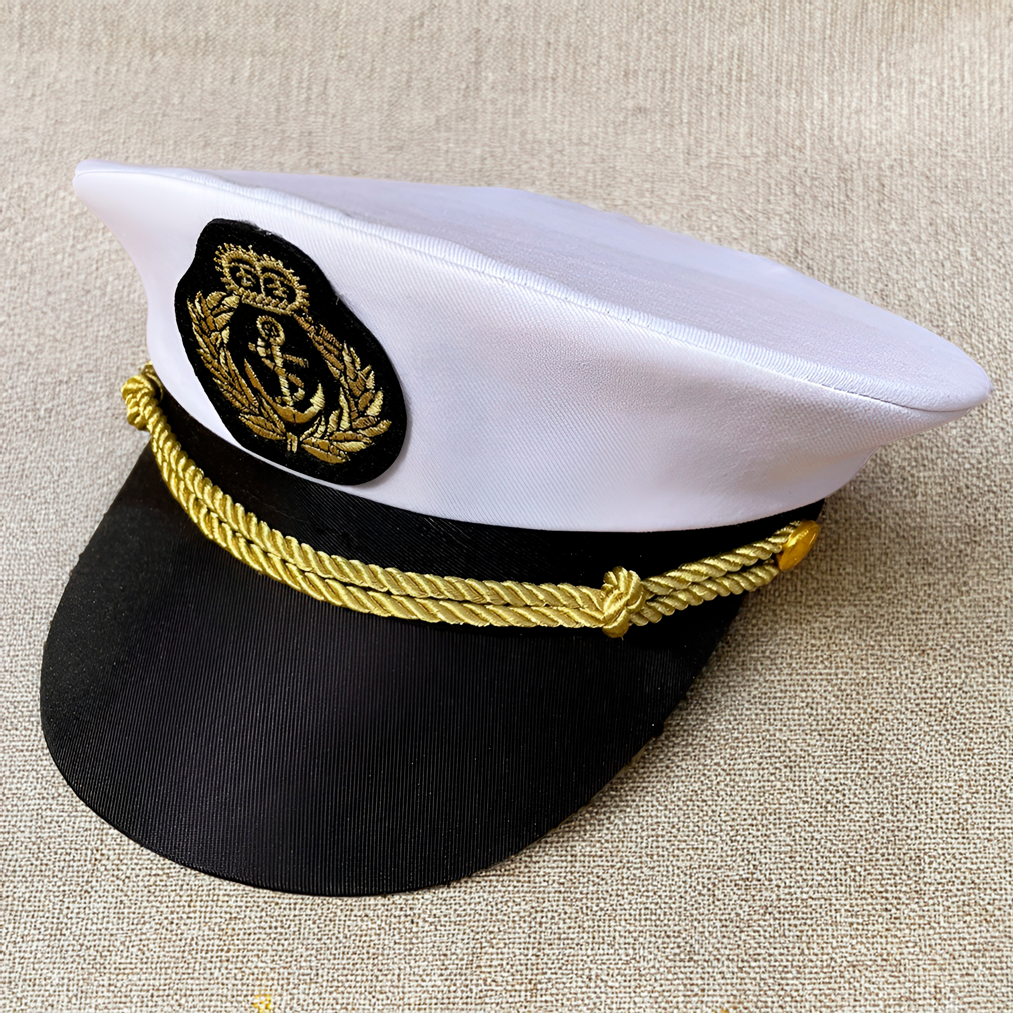 Chapéu Boina Quepe Temático Fantasia Carnaval Festa Estilo do Chapéu:Marinheiro Branco