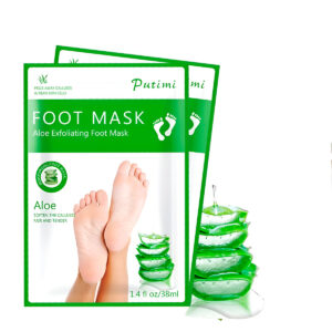Máscara Esfoliante Pé Tratamento Aloe Vera Nutritivo Hidratante