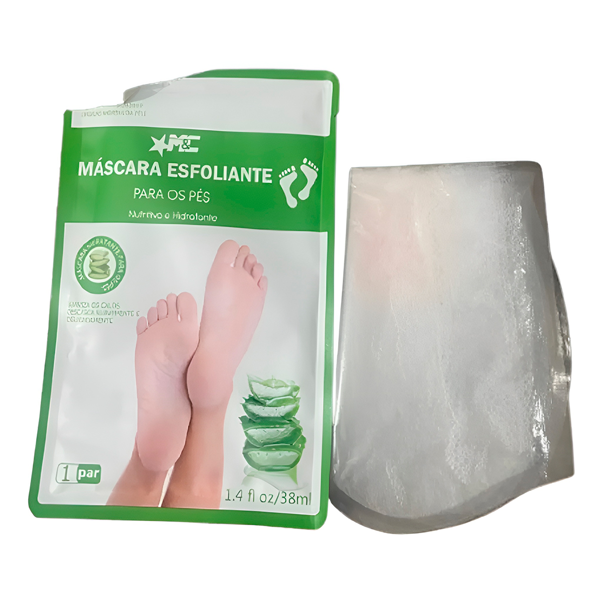 Máscara Esfoliante Pé Tratamento Aloe Vera Nutritivo Hidratante - Imagem 2