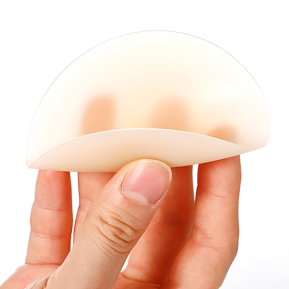 Protetor Seios Sutiã Silicone Adesivo Discreto Bege - Imagem 2