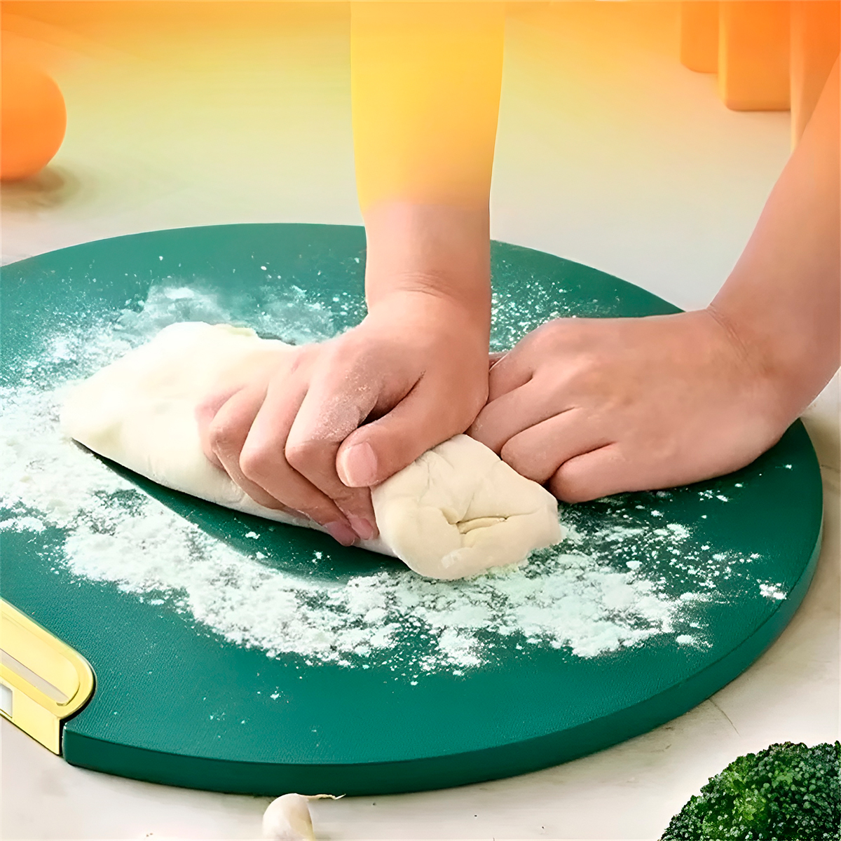 Tábua Redonda Corte Antiderrapante Antimofo com Suporte - Imagem 4