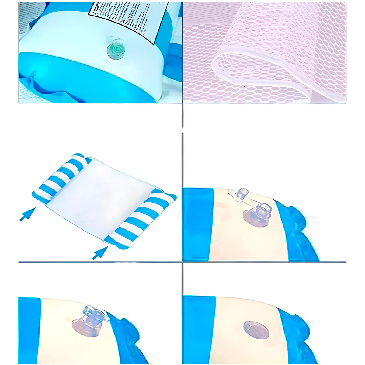 Boia Rede Cama Flutuante Inflável Piscina Descanso - Imagem 2