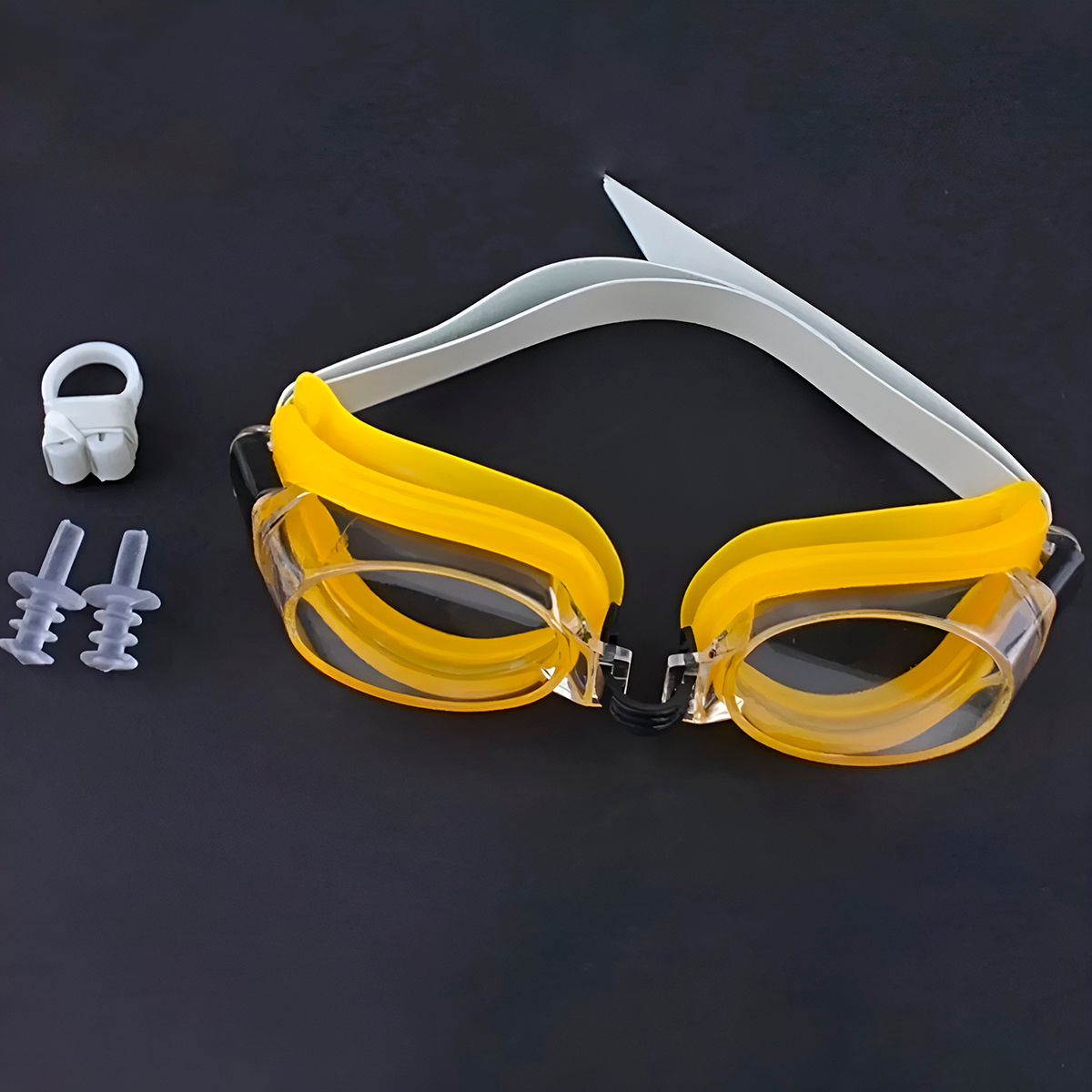 Kit Óculos Protetor Auricular Nariz Natação Piscina - Imagem 2