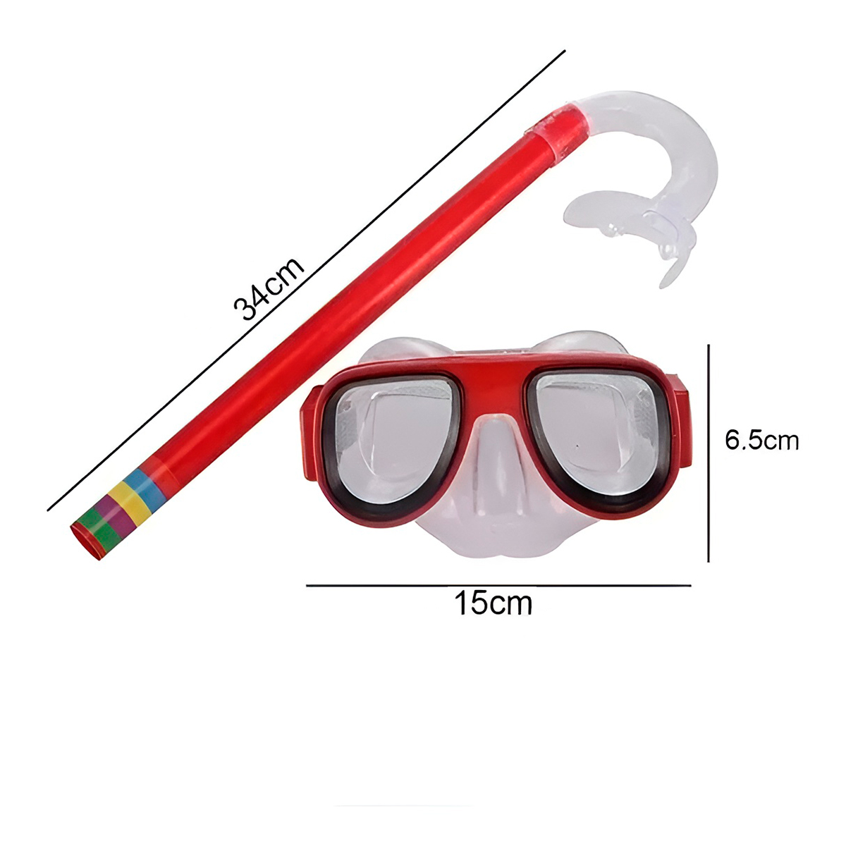 Kit Mergulho Máscara Snorkel Infantil Verão Piscina - Imagem 2