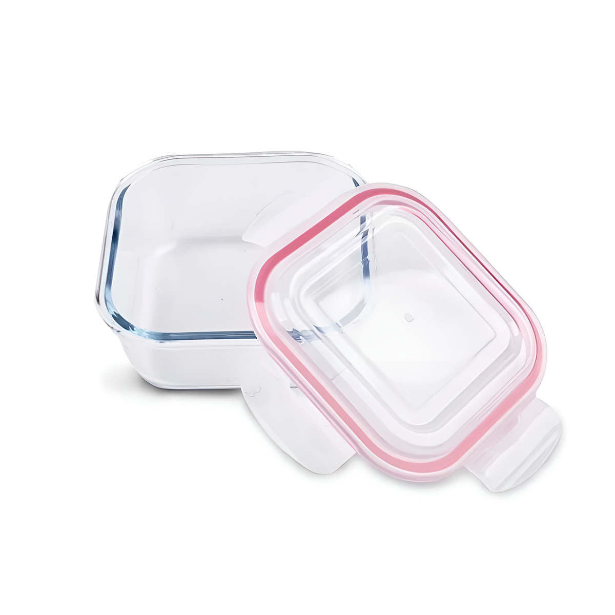 Conjunto 3 Potes Quadrados 170ml Vidro Comida Marmita - Imagem 3