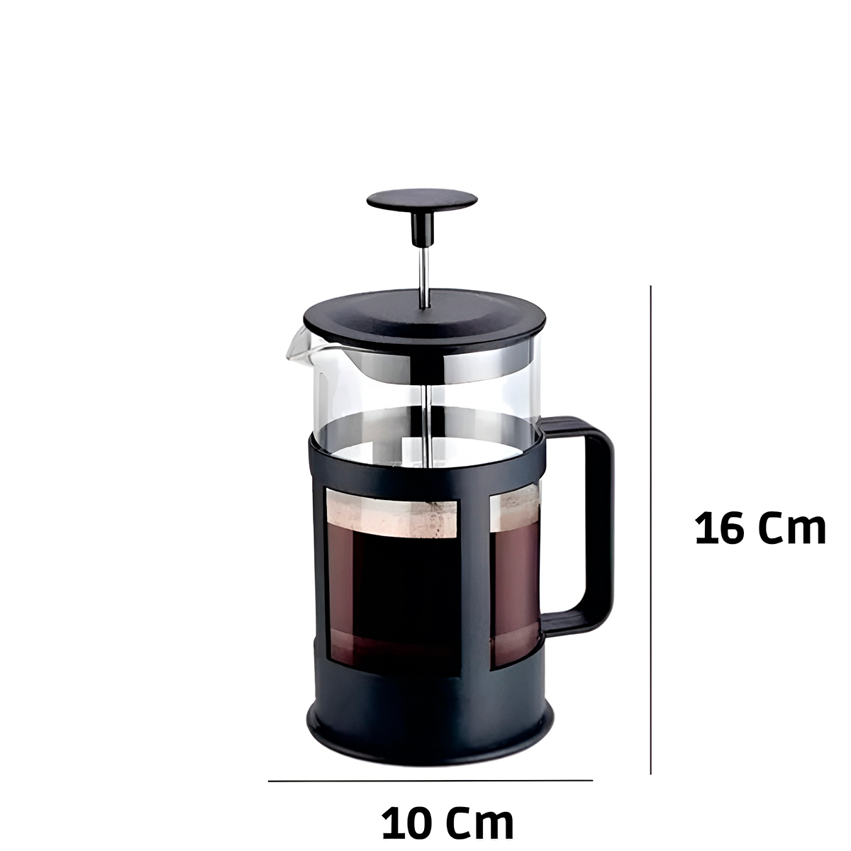 Cafeteira Prensa Francesa Chá Café 350ml Aço Inox Vidro - Imagem 2