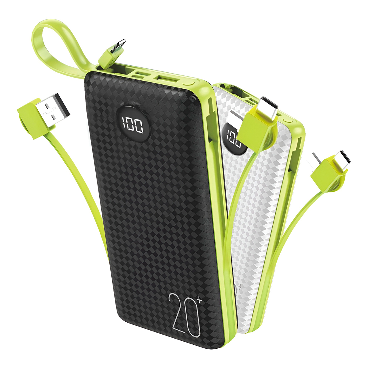 Power Bank 20000 Carregador Portátil Potente 3 em 1 - Imagem 3