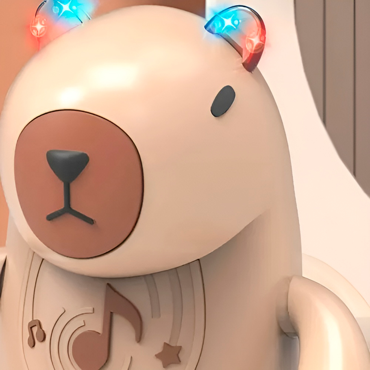 Brinquedo Robô Capivara Dançante Música Luzes Diversão - Imagem 2