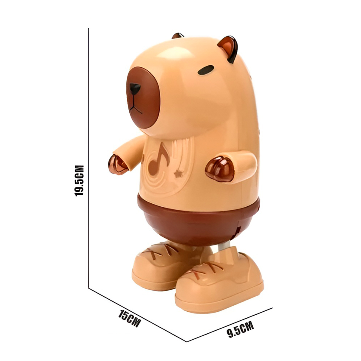 Brinquedo Robô Capivara Dançante Música Luzes Diversão - Imagem 3