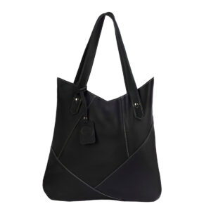 Bolsa de Ombro Couro Legítimo Modelo Maria Elegante Modelo:Preto