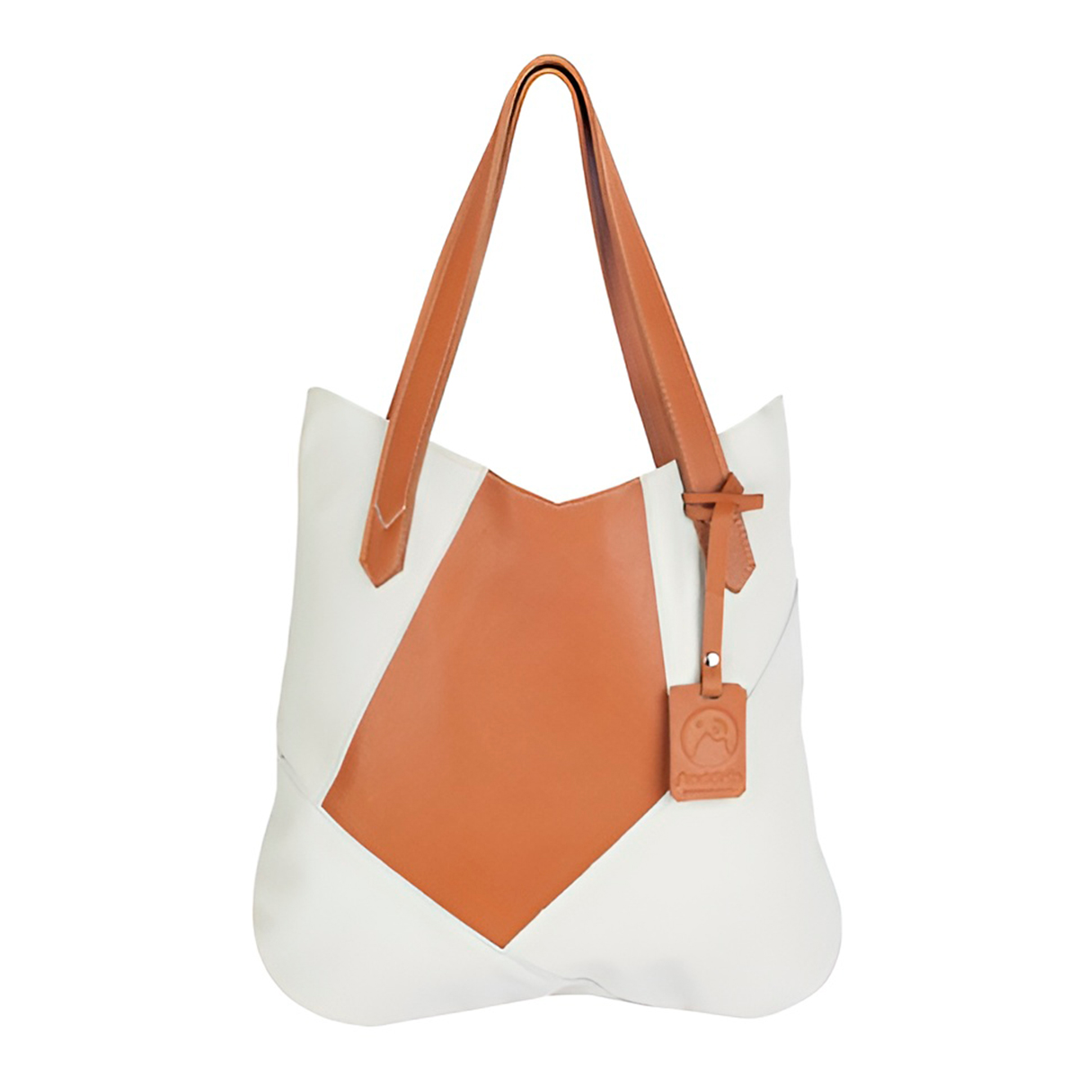 Bolsa de Ombro Couro Legítimo Modelo Maria Elegante Modelo:Off White