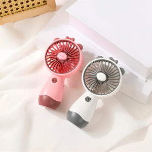 Ventilador de Mão Silencioso Recarregável Portátil USB Cor:Branco