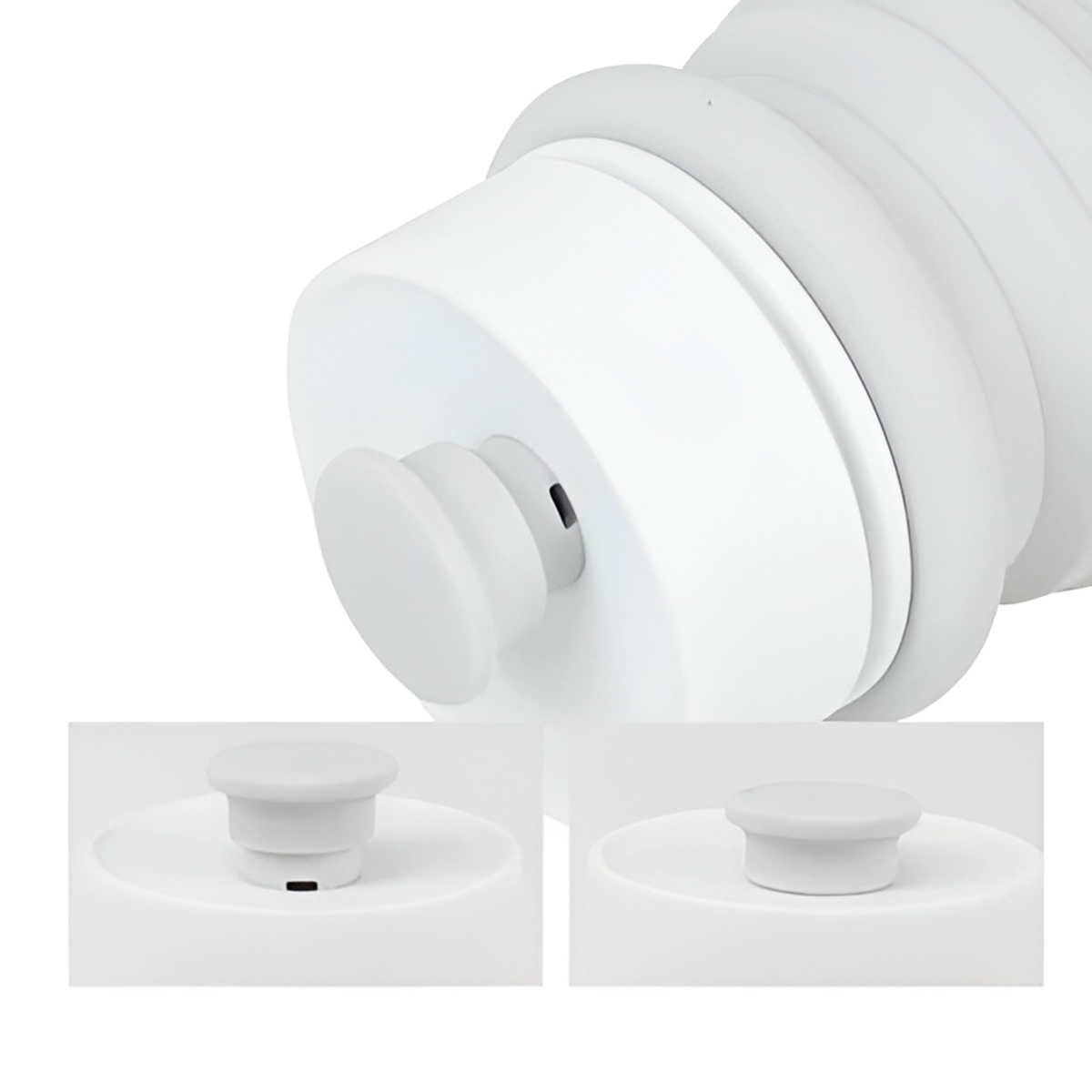 Bebedouro Dobrável para Pets Silicone 300ml Flexível Cor:Branco - Imagem 3