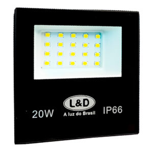 Holofote Refletor LED Slim 20W Bivolt Iluminação Luz