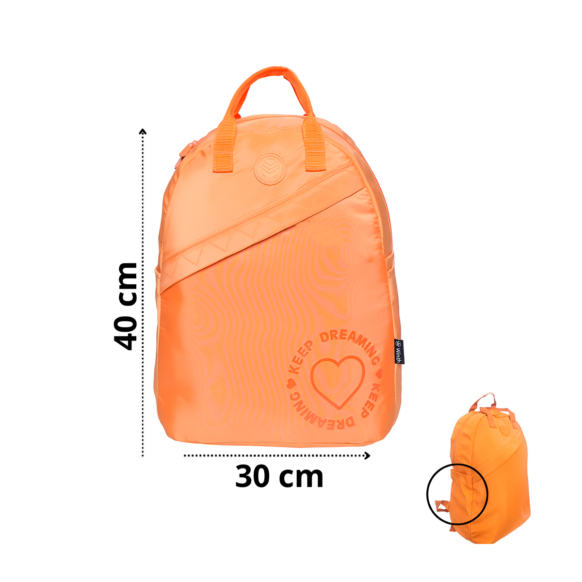Mochila Bolsa Feminina Casual Resistente para Notebook Escolar Trabalho Viagem Passeio Rosa - Imagem 3