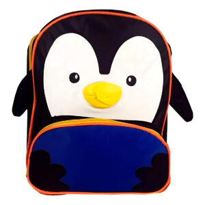 Mochila Escolar Infantil Costas com Estampa Pinguim Escola Viagem Passeio