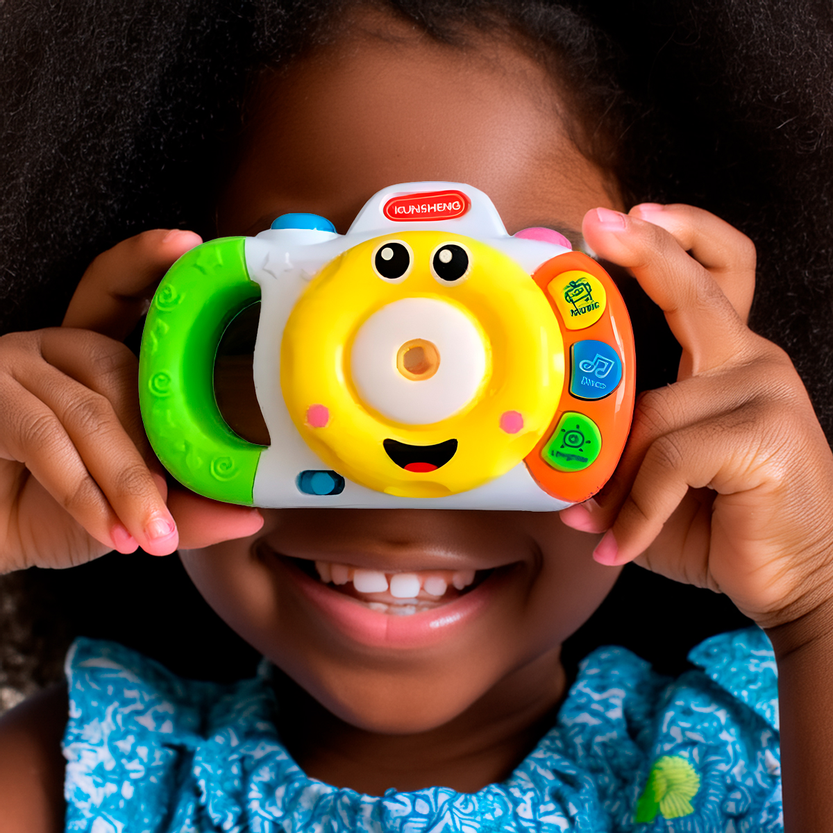 Câmera Projetor Musical Infantil Divertida Com Luzes - Imagem 3