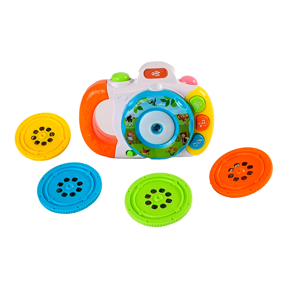 Câmera Projetor Musical Infantil Divertida Com Luzes - Imagem 7