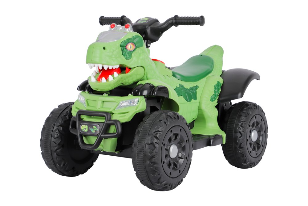 Quadriciclo Elétrico Infantil 6V Dinossauro Rex - Verde