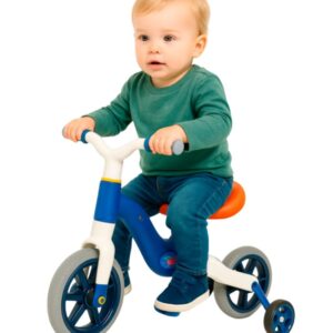 Bicicleta Infantil de Equilíbrio 2 em 1 com Rodinhas Removíveis - Azul