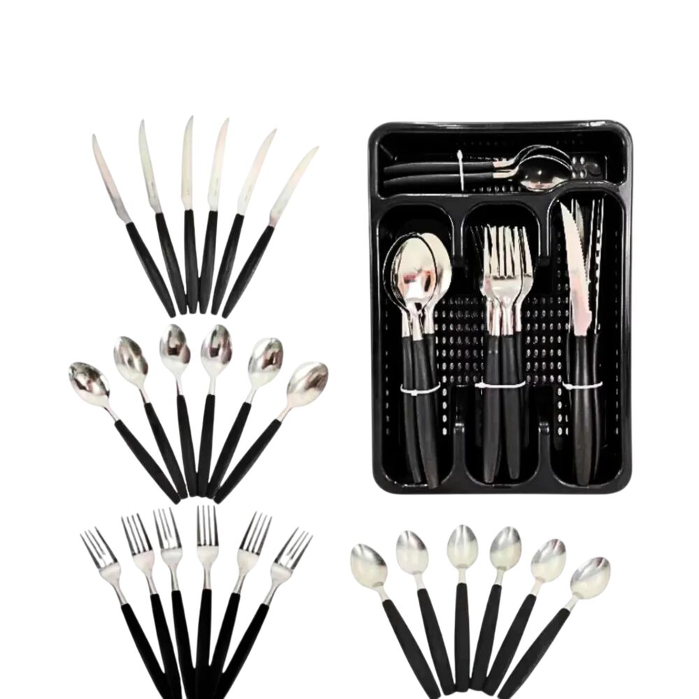 Jogo de Faqueiro Inox Com Gaveteiro 25 Peças - Sortida - Imagem 5