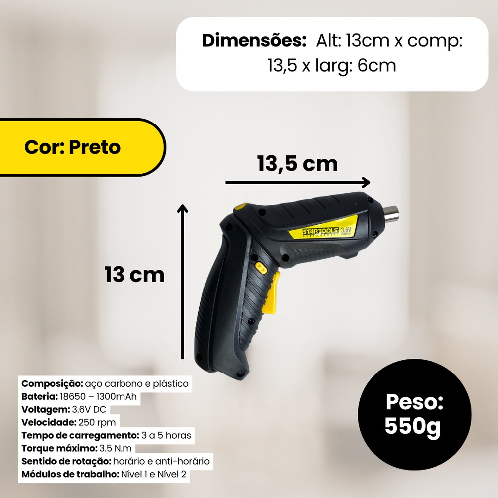Mini Parafusadeira Recarregável - Imagem 4
