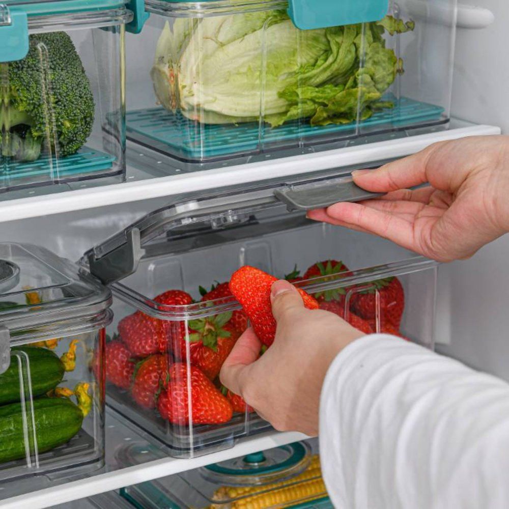 Pote Hermético com Bomba de Vácuo 2L - Cinza - Imagem 3