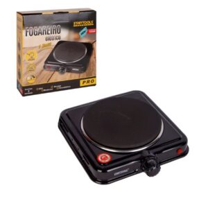 Fogareiro Elétrico Indução 1 Boca 220V - Preta