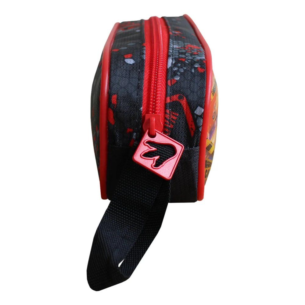 Estojo Escolar T-Rex Attack - Preto e Vermelho - Imagem 4