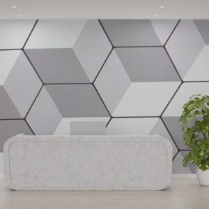 Papel de Parede Adesivo PVC Estampa Tela Geométrica - 5 Metros