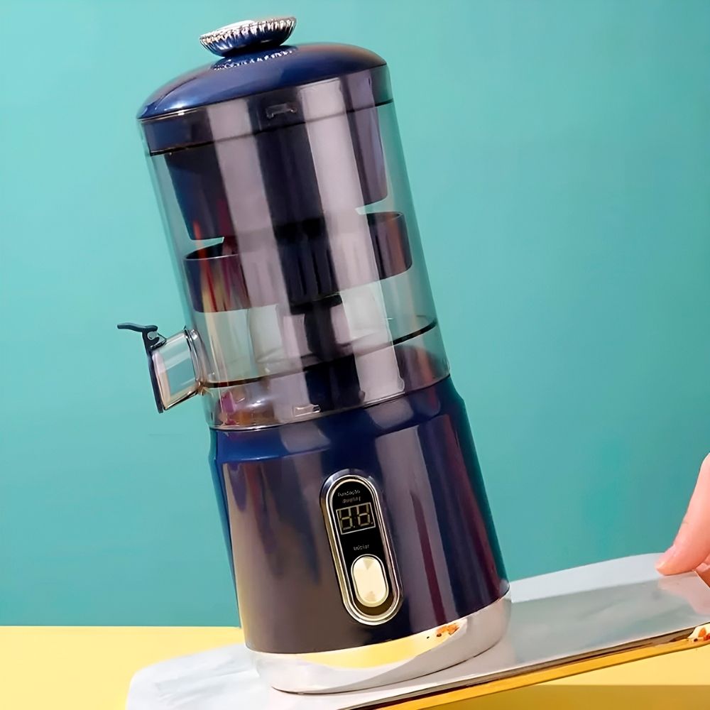 Espremedor de Frutas Laranja Elétrico 125W 850ml Extrator Portátil Bivolt Recarregável via USB Rosa